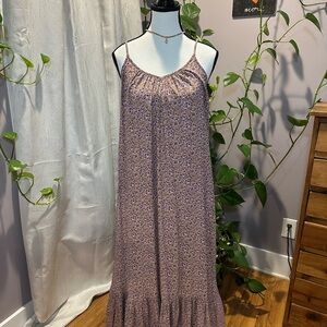 Floral Spaghetti Strap Maxi Dress